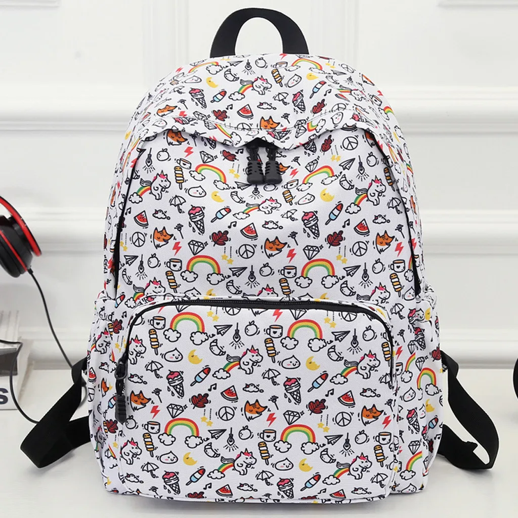 

MUQGEW Women's Backpacks Ladies 2019 Fashion Leisure Printed Unisex High Capacity Zipper Multifunction backpack mochila mujer