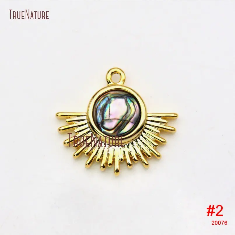 20181130-PM20074-Radial Round ShapeMixed ²ÄÖÊ Gold Pendant Sale_2