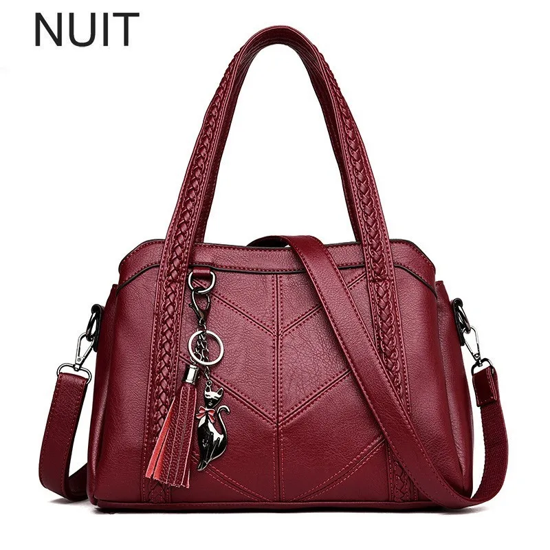 

Women Casual Tote Luxury Bag Female Handbag Large Big Shoulder Bag For Women Tote Ladies Vintage Genuine Leather Crossbody Bag