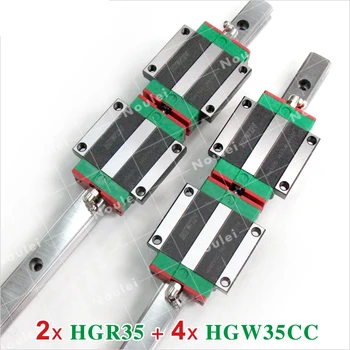 

HIWIN HG 35 Linear Motion Rails HGR35 witn 2pcs HGW35CA HGW35CC Guide Blocks 35mm CNC set Custom Length