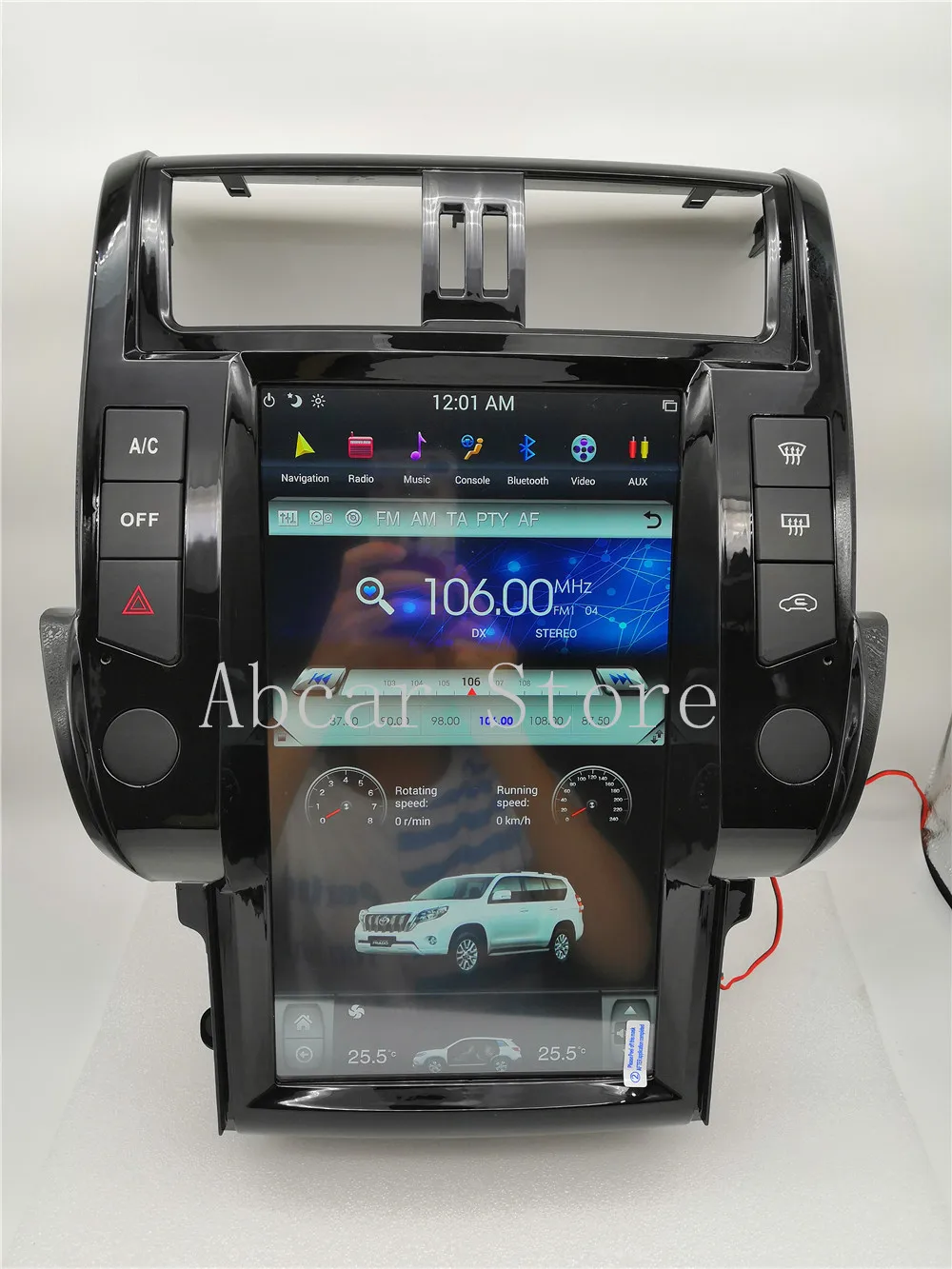 Discount Tesla style Android 8.1 Car dvd player GPS Navigation For Toyota Land Cruiser Prado 150 2010 2011 2012 2013 support amplify 360 4