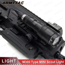 Тактический M300 M300B мини Scout свет открытый винтовка Охота свет 400 люмен оружие фонарик светодиодный Lanterna