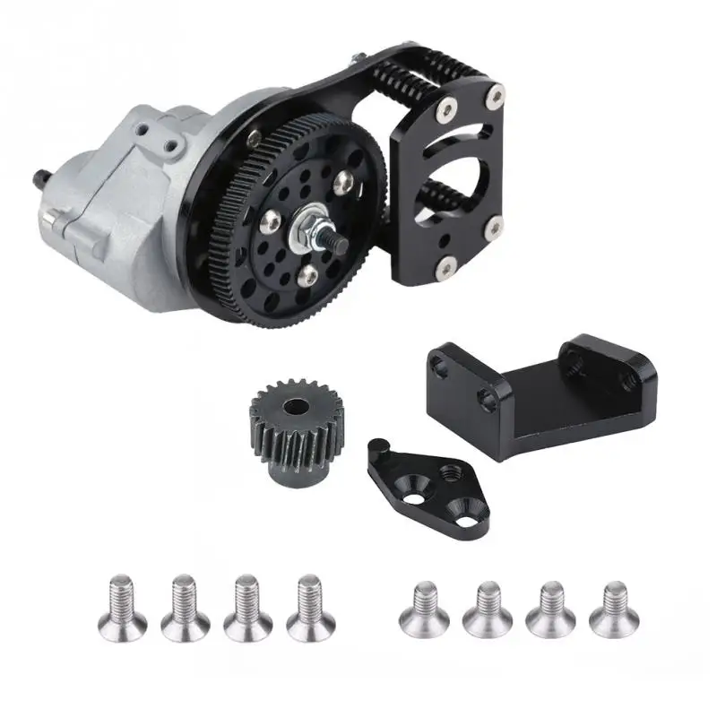

CJG006 Metal Transmission Case with Motor Gear And Mount Holder For SCX10 RC4WD D90 1/10 RC Crawler Remote Control Car