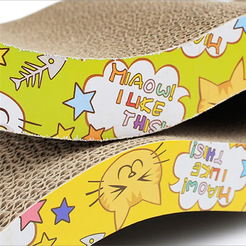 Corrugated Paper Cat Scratching Pad Mat Protect Floor Carpet Eco-friendly Catnip Cardboard Scratcher Pet Cat Supplies #F#40NV5 (7)