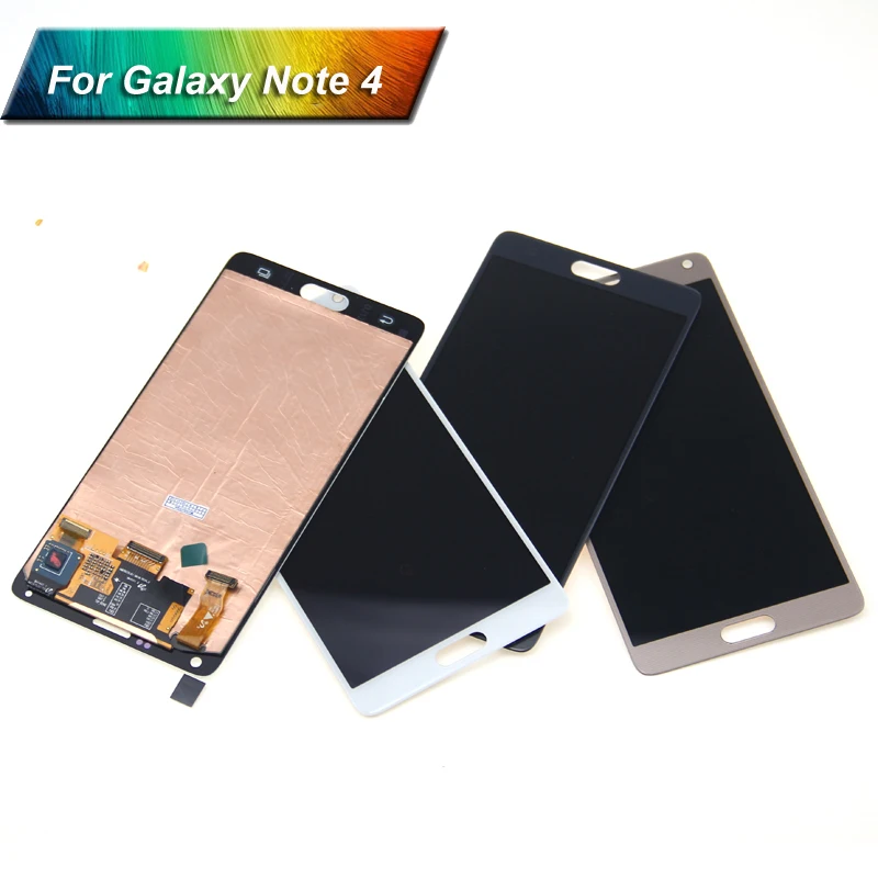 Супер AMOLED для SAMSUNG Galaxy Note 4 ЖК дисплей сенсорный экран дигитайзер Запасные части