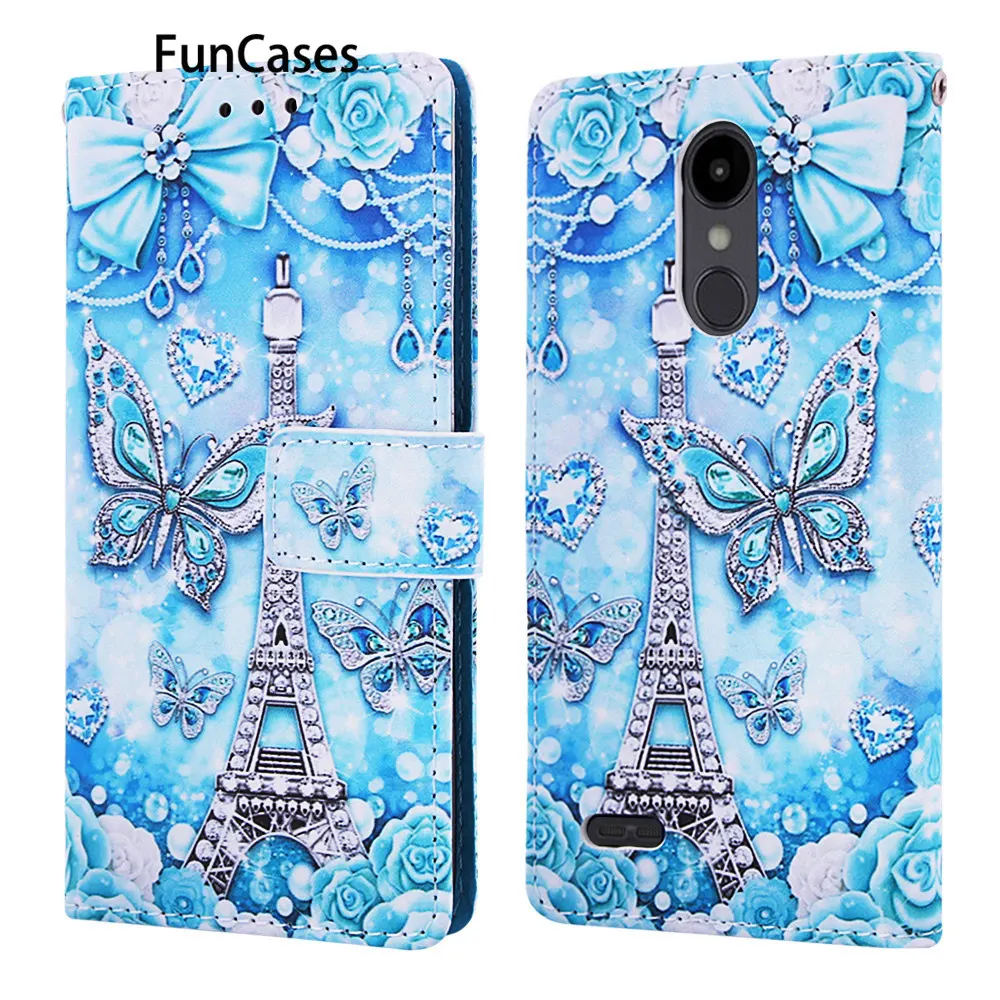 Custodia A Portafoglio In Pelle Pu Tiger Per Etui Lg Aristo 2 Cover Per Smartphone Celular Sper Protector Lg Cellulare Q Stilo/Stilo 4