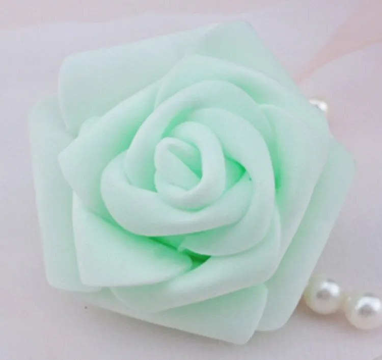 High Quality 50pcslot 7cm Foam Rose Heads Real Touch New PE Kissing Balls For Weddings DIY Wedding Table Centerpieces 8 Colors (6)