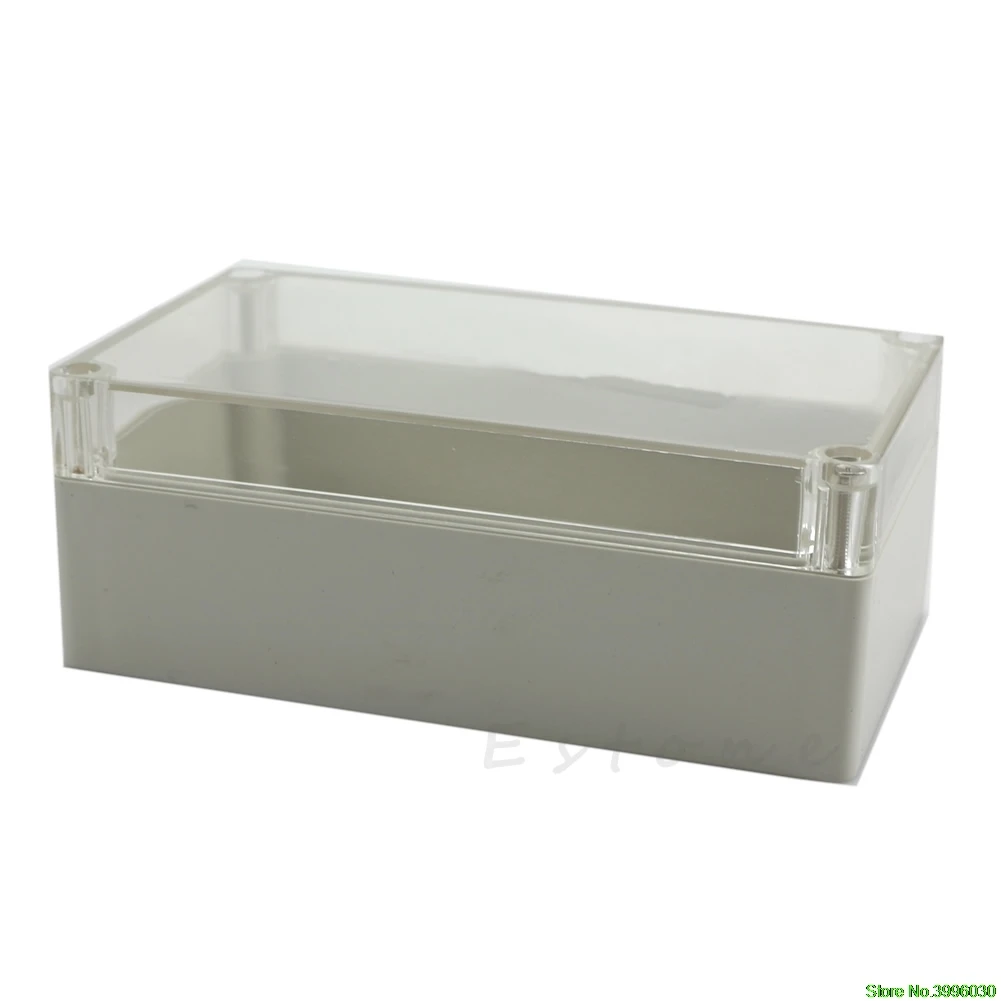 

Clear Electronic Waterproof Project Box Enclosure Plastic Cover Case 158x90x60mm