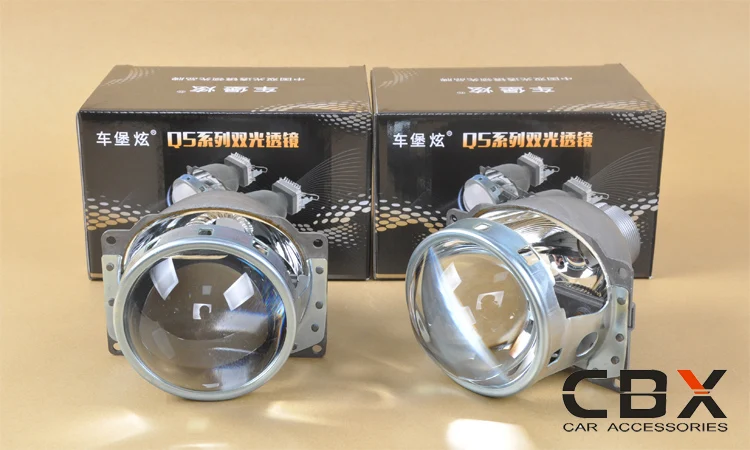 Стайлинг автомобильных фар 3 дюйма H4 Koito Q5 Bi-xenon hid проектор Объектив D2H/D2S с проектором кожух маска LHD RHD