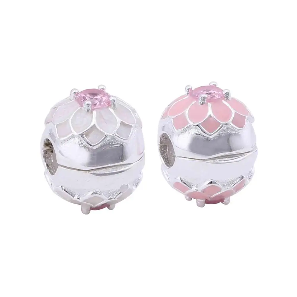 

Ajax 100% S925 Sterling Silver Hollow Lotus Beads