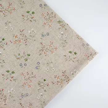 

150cm x half meter soft cotton linen fabric DIY handmade print patchwork fabric cloth table cloth napkin cloth placemat fabric