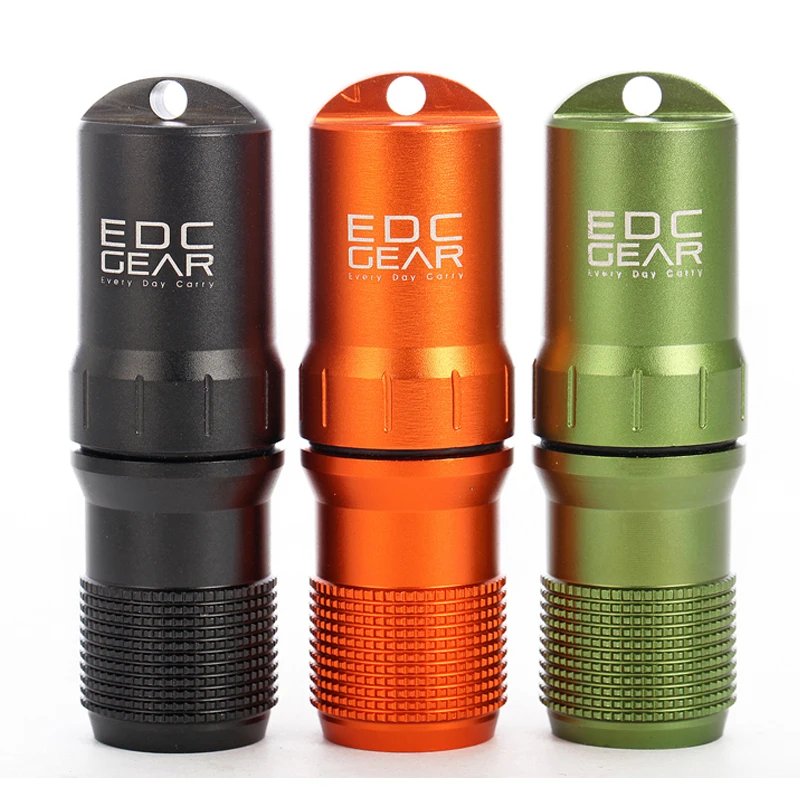 

E1169 Outdoor 6061 light aluminum CNC waterproof box anti-survival waterproof box with matchbox and other accessories EDC