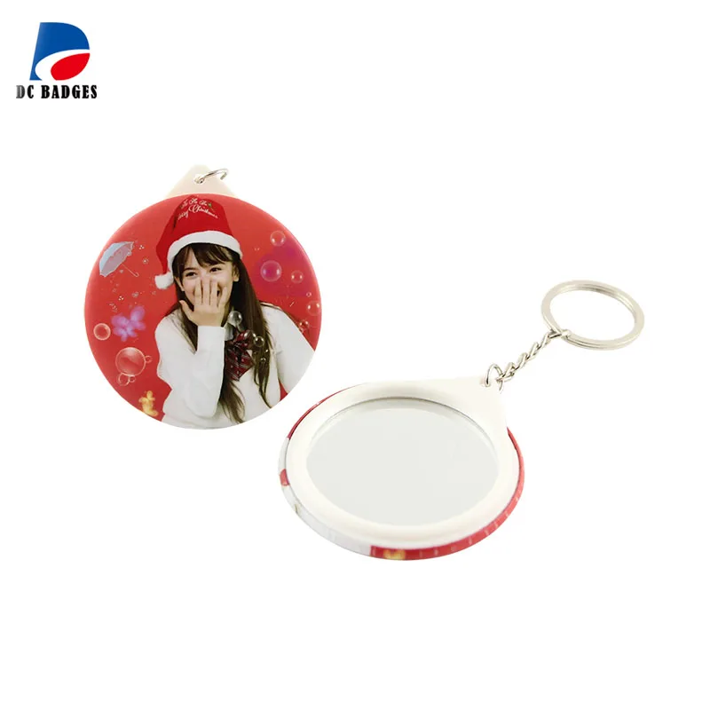

44mm 200 Sets Mirror Keychain Button Materials for Badge Button Maker