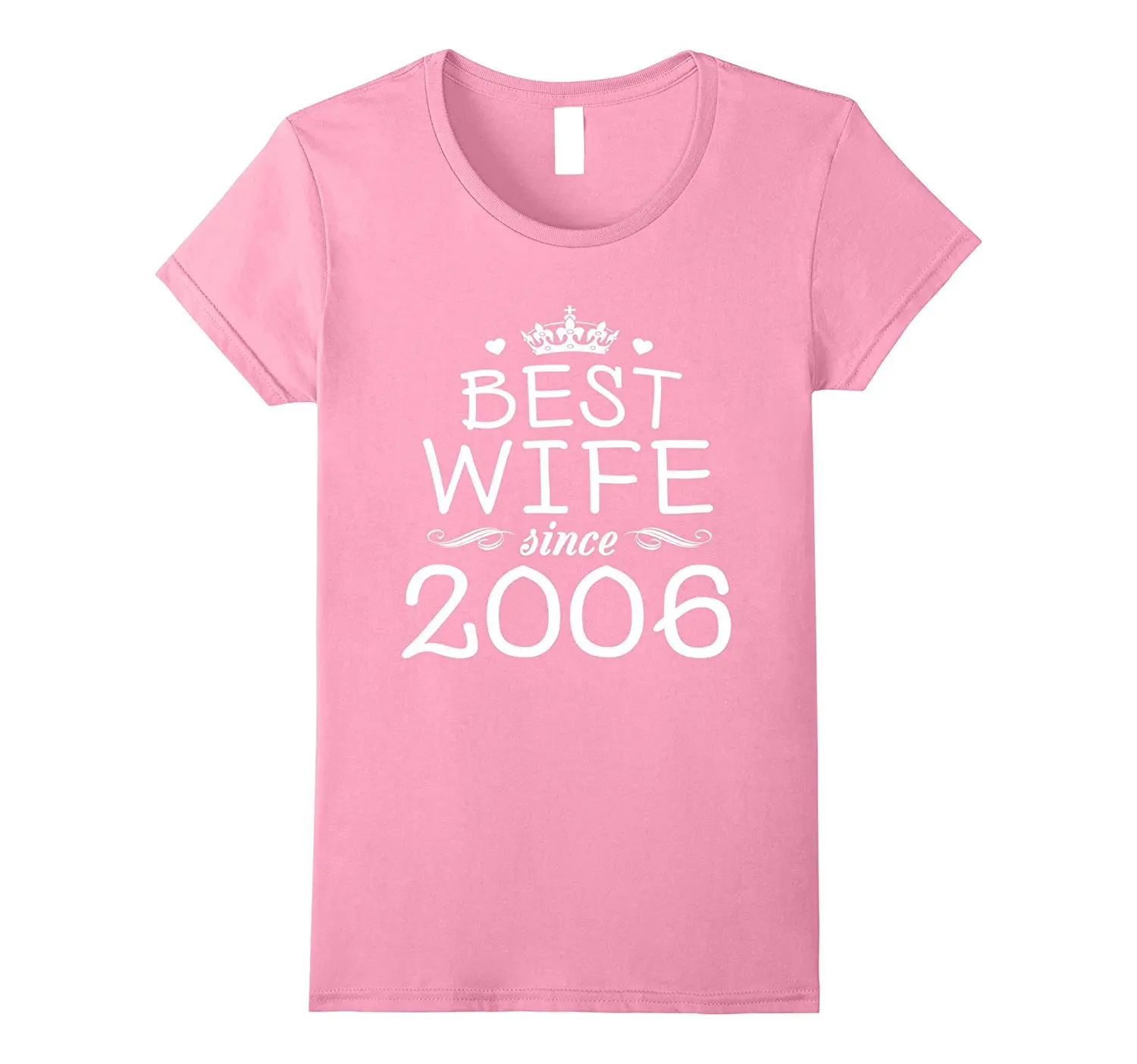 11th Wedding Anniversary Gift Ideas for Her-Wife Since 2006 Fashion Brand Harajuku Hipster Female T-Shirt Loose Clothes | Женская одежда