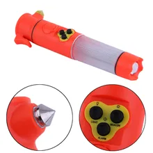 Multifunción 5 en 1 Martillo de la Seguridad de Alarma Acústico-óptica para Automóviles usados con Alarma Linterna AA Con Pilas Venta caliente
