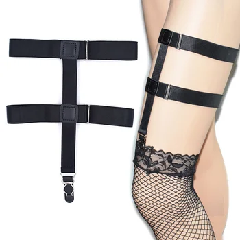 

Elastic Stockings Leg Suspenders For Women Anti-slip Garter Shirt Uniform Strap Shirt Garters Clothes Accessories