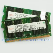 2GB 2x1GB PC2700 DDR333 200PIN Notebook memory DDR laptop RAM Original authentic SODIMM Computer Free shipping
