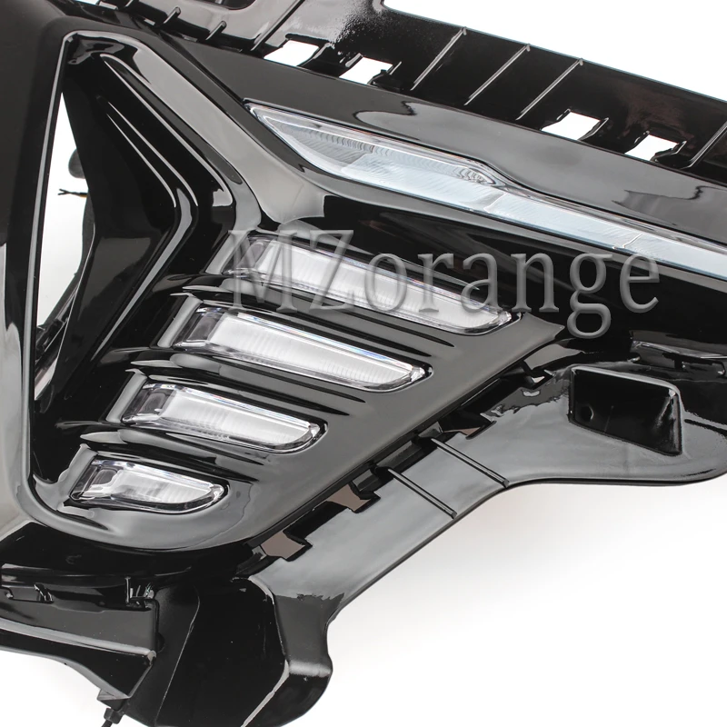 Cheap for Hyundai Sonata 2018 LED DRL headlight fog lights Daytime Running Lights Fog Lamps cover headlights 2pcs day light fog light 4
