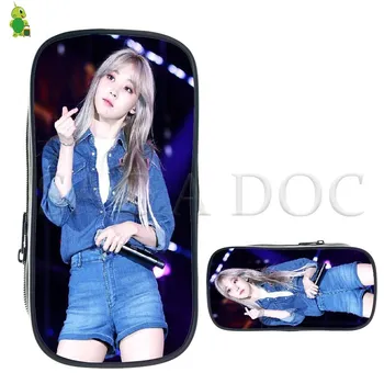 

Mamamoo Kpop Moon Byul Cosmetic Bags Kids Large Pencil Holder Purses School Supplies Boys Girls Fashion Moo Moo Makeup Bag