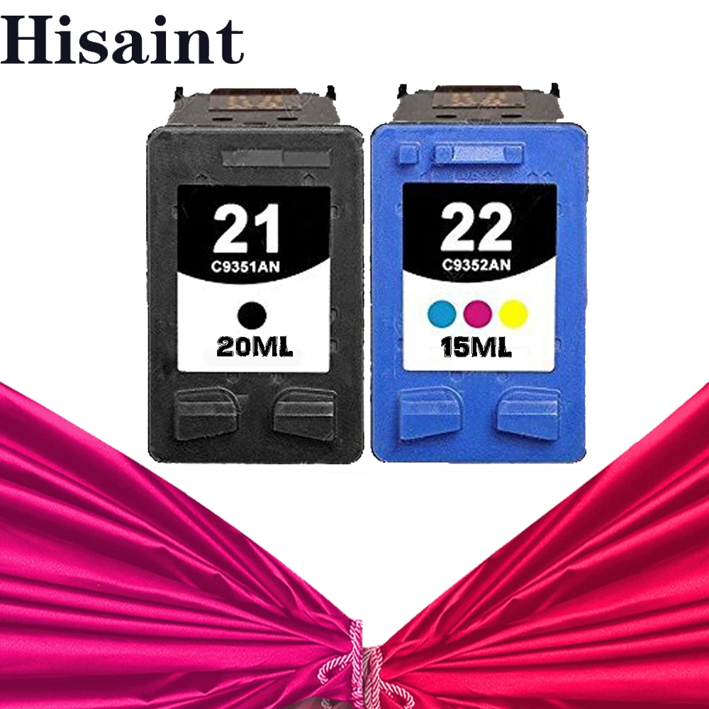 

Hisaint Hot for hp21 22 Ink Cartridge For DESKJET 3910 3920 D1311D1320 D1330 D1341 Cartridge for your printer for hp 21 and 22