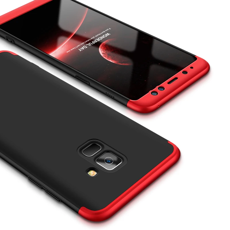 

3 in 1 Hard Case for Coque Samsung A6 Plus case A750 Samsung Galaxy A7 2018 A6 A8 Plus Cover for Etui Samsung A9 2018 Case A920