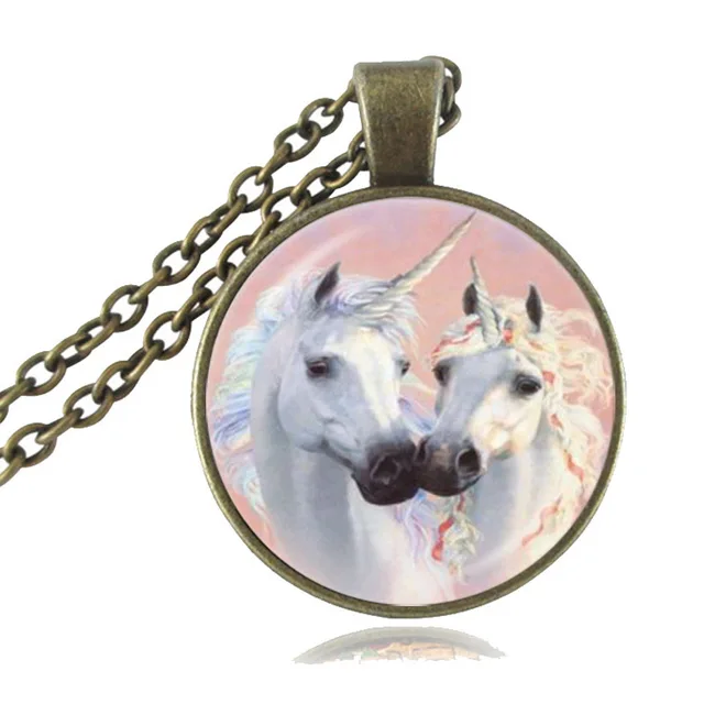 Bleu Moonlight Unicorn Photo cabochon verre Tibet Argent Chaîne Collier Pendentif Bleu Moonlight Unicorn Photo cabochon verre Tibet Argent Chaîne Collier Pendentif