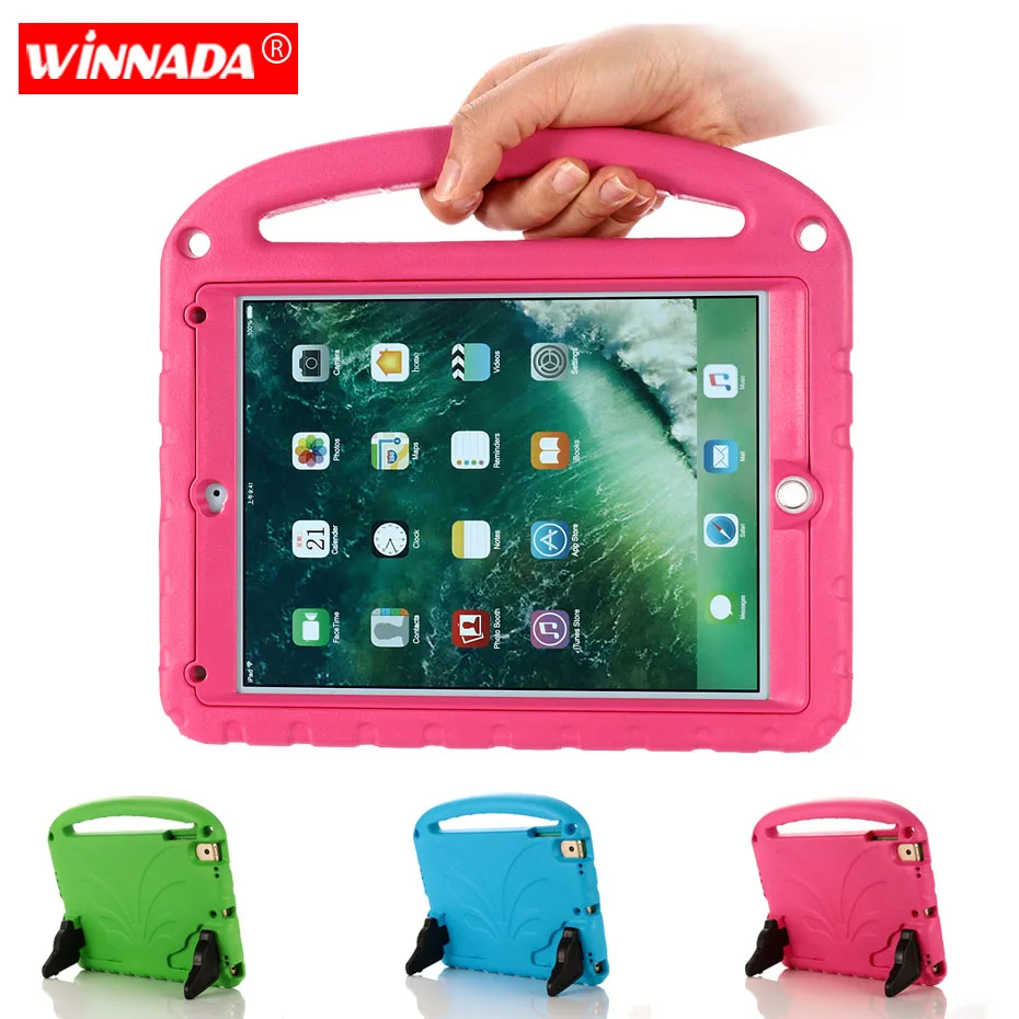 

Full Scratch Protection case for ipad 2018 non-toxic EVA Stand Hand Holder kids cover for ipad air 2 pro 9.7 2017 9.7 inch