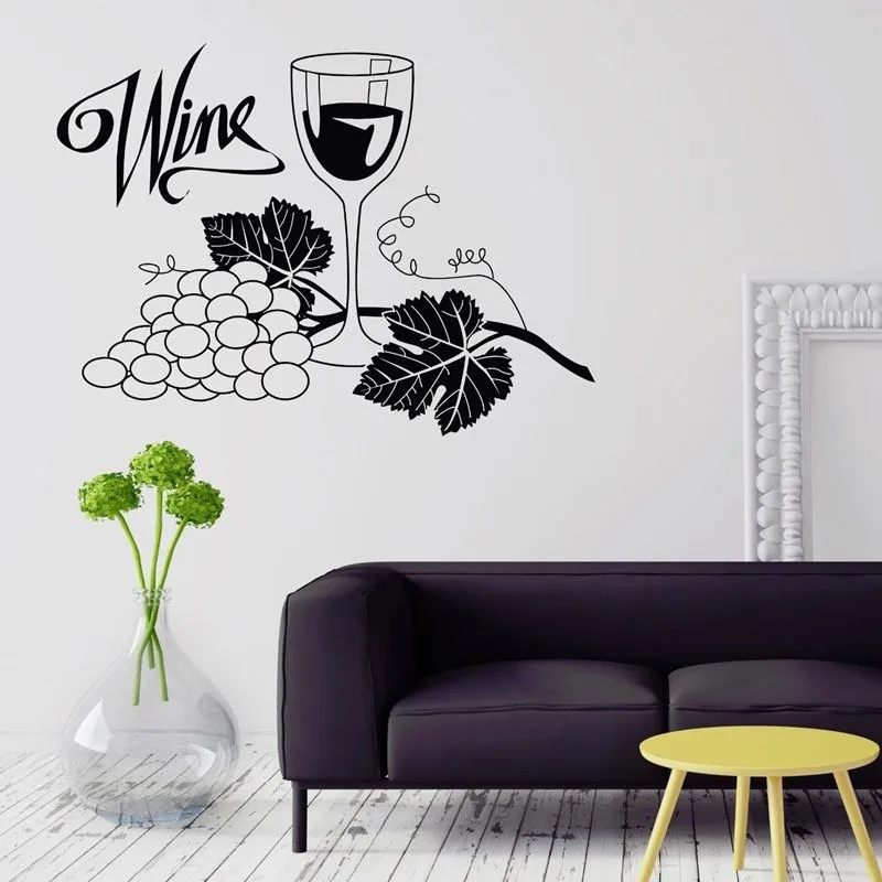 Restaurant Sticker Wine Decal Poster Vinyl Art Wall Decals Pegatina