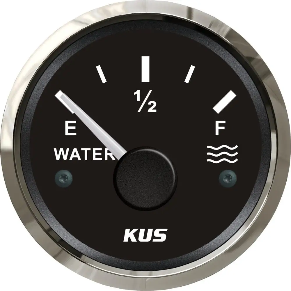 KUS " морской бак для воды Индикатор уровня пустой полный красный/желтый светодиодный 12 В/24 В 0-190ohm - Цвет: Black