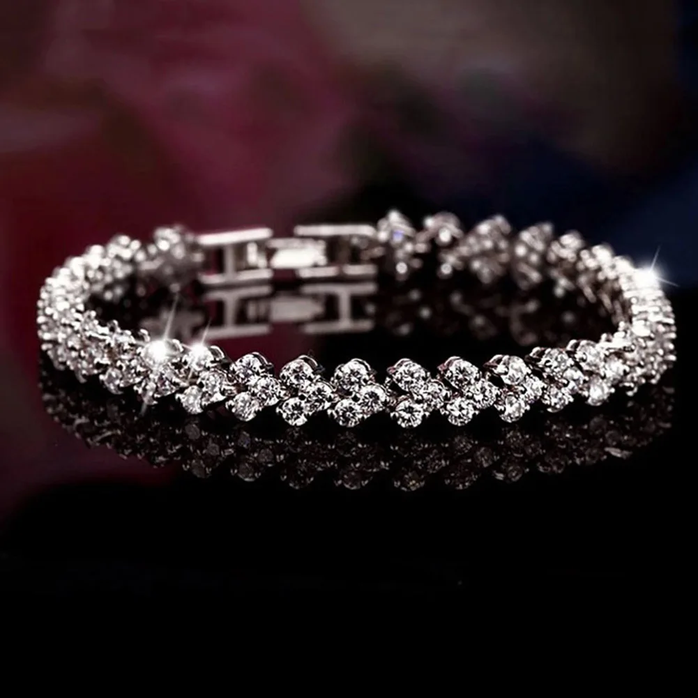 Модное украшение с кристаллами идеальные высококачественные женские модные браслеты со стразами