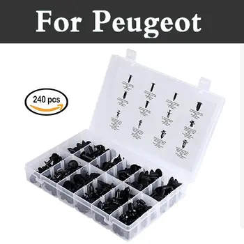 

Auto Clips Assortment 240pcs Most Panel Body Clips Rivets For Peugeot 1007 107 108 2008 206 207 208 208 Gti 301 307 3008