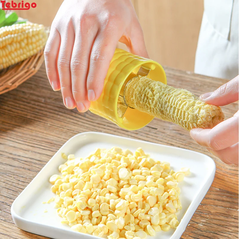 Tebrigo Кукуруза зачистки зерна Cob молотилка кернелер нож для удаления кукурузные