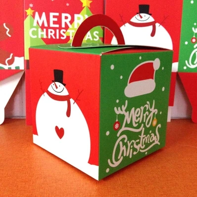free shipping wholesale lovely carton decoration christmas box hand portable apple packing boxes cookie candy package - Decorative Christmas Boxes free shipping wholesale lovely carton decoration christmas box hand portable apple packing boxes cookie candy package - Decorative Christmas Boxes