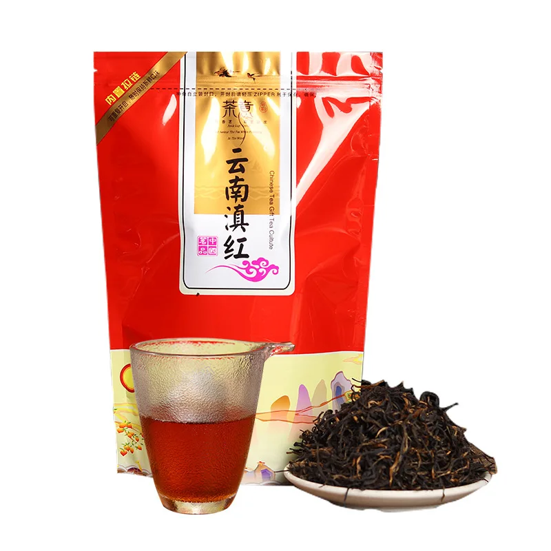 Китайский чай из Юньнань Диан хун премиум-класса, чай дианхун, красивый, для похудения, мочегонный пух, три зеленых, пищевой, Диан хун, черный чай