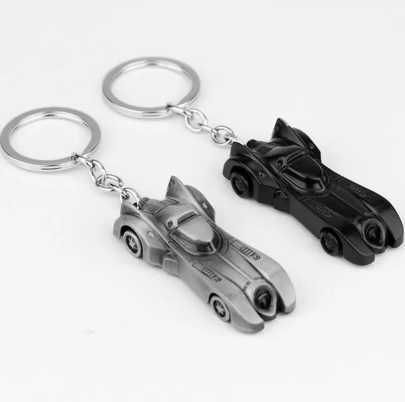 6cm Auperhero The Dark Knight Car Keychain Batmobile Alloy Pendant Toy Keyring Bat Man Key Chain Ring Figure | Игрушки и хобби