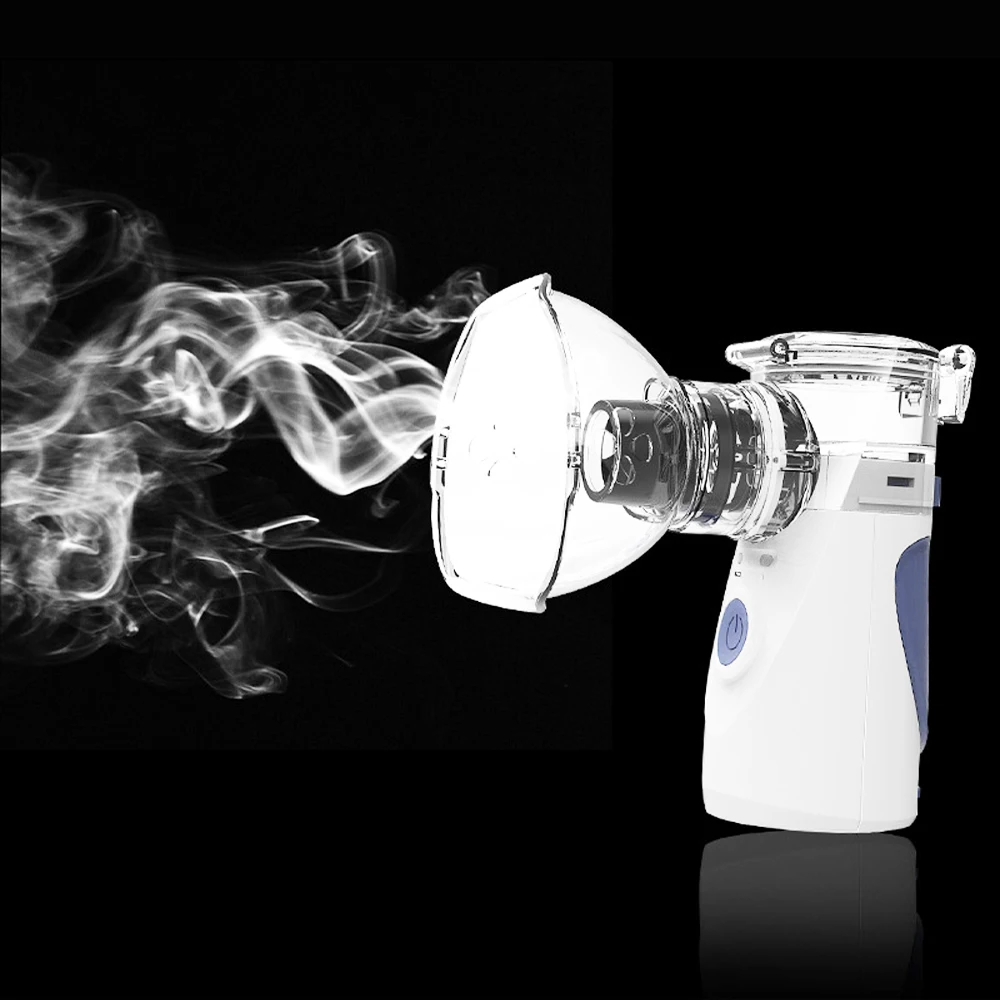 

Portable Ultrasonic Nebulizer Mini Handheld Inhaler Respirator Humidifier Kit Health Care Children Home Inhaler Machine Atomizer