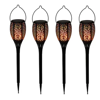 

1/2/4pcs LED Waterproof Solar Flickering Flame Solar Torch Light Solar Lamp Garden Outdoor Landscape Decoration Garden Lawn