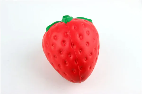 Big Jumbo Juicy Squishy Strawberry Fake Artificial Food Fruit Memory Foam Venting toys - 10