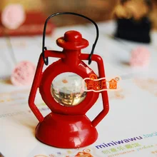 Мини кукольный домик мини мебель модель Красный винтажный аксессуары для портативного освещения ретро милый