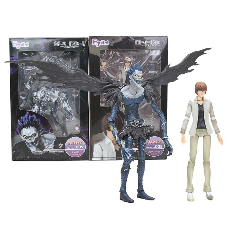 

Anime deathnote Death Note Ryuuku Ryuk Figma #008 #009 Yagami Light Killer PVC Figure Collection Model Toy