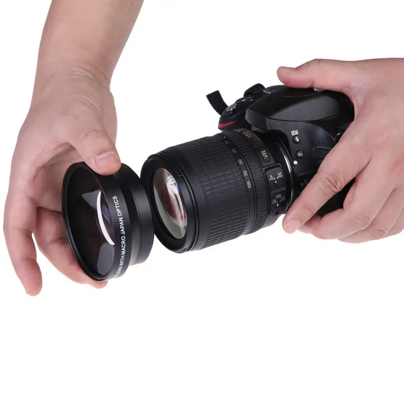 

67mm 0.43x Wide Angle Macro Conversion Lens with Macro Wide-Angle Lens for Nikon D80 D90 D5000 D7000 L3EF