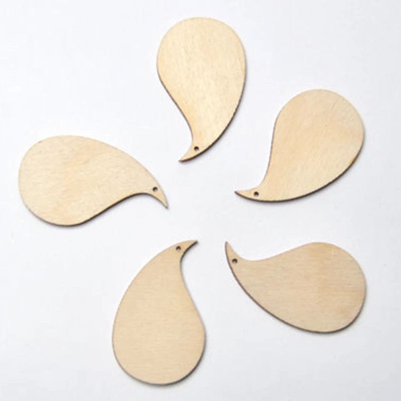 

50 pcs earrings women Wooden Blank Circle Shape wooden earrings