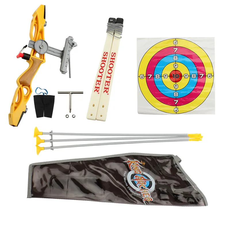 1:1.8 Hunting Shooting Safety Suction Cup Simulation Bow And Arrow Set Special Composite Material Toy Swords Aged 7-14 Years