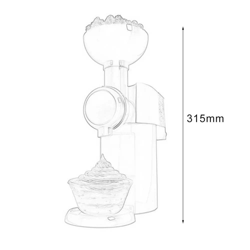Практичный Дизайн DIY мороженого машина Портативный Размеры Ho Применение держать Применение автоматический замороженные фрукты десерт