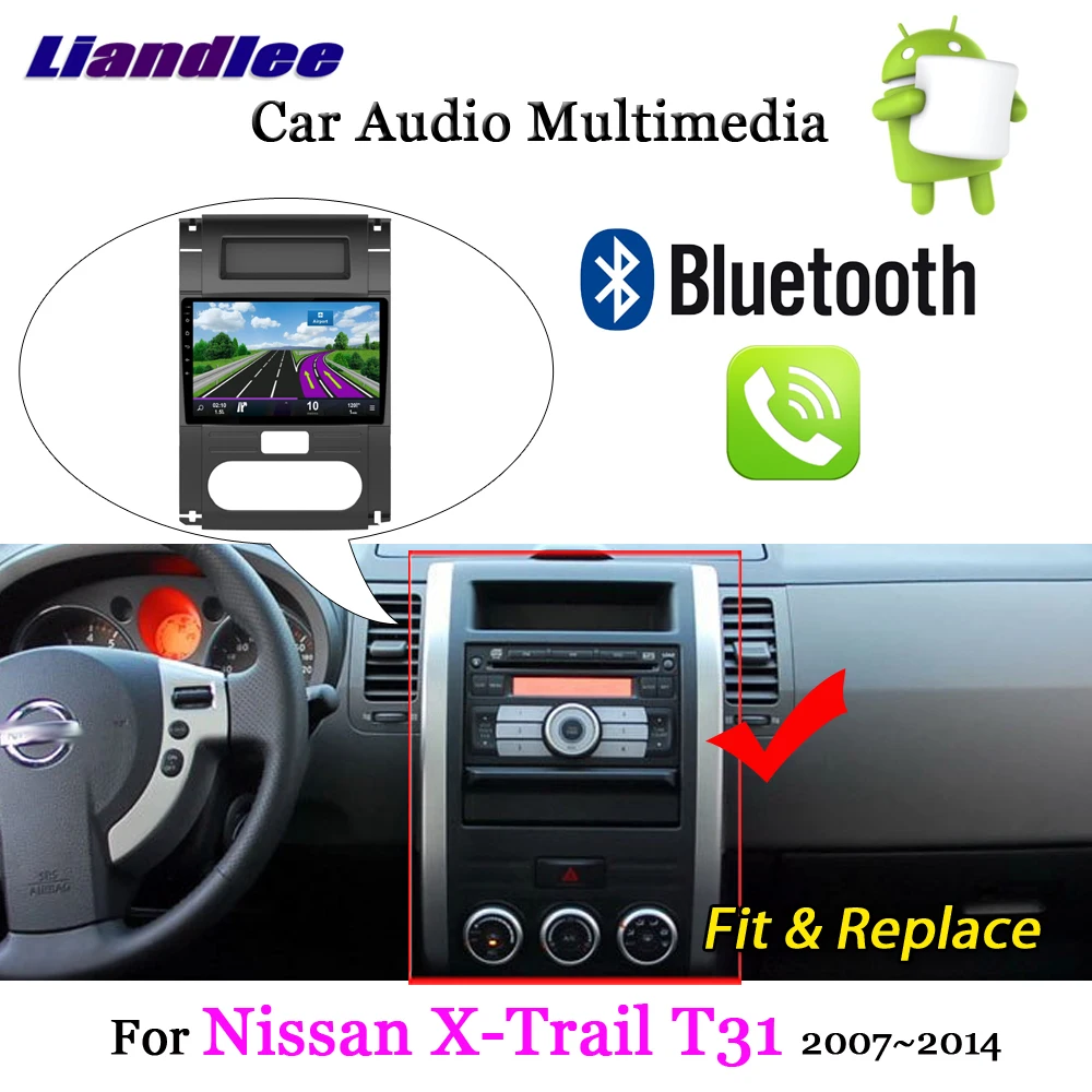 Flash Deal Liandlee For Nissan X-Trail T31 2007~2014 Android 7.1 System Radio Stereo Carplay Camera BT TV GPS Map Nav Navigation Multimedia 9