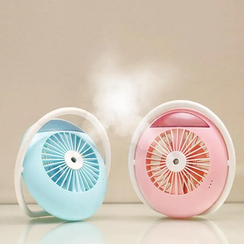 

Ultrasonic Mini USB Rechargeable Home Office Desktop Cooling Fan Mist Spray Humidifier Beauty Fan