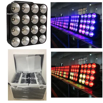 

4pcs with flycase LED Matrix Blinder Light 16*30W RGB DMX Led beam blinder Stage Lighting Disco Dj Projector