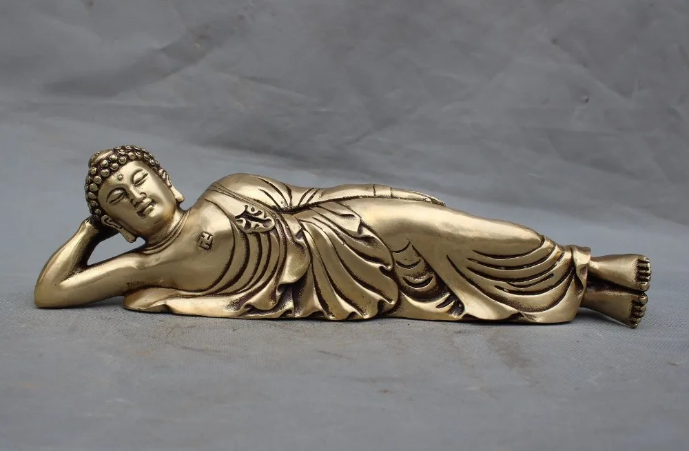 

christmas old tibet buddhism bronze sleeping Sakyamuni Shakyamuni Tathagata buddha statue halloween