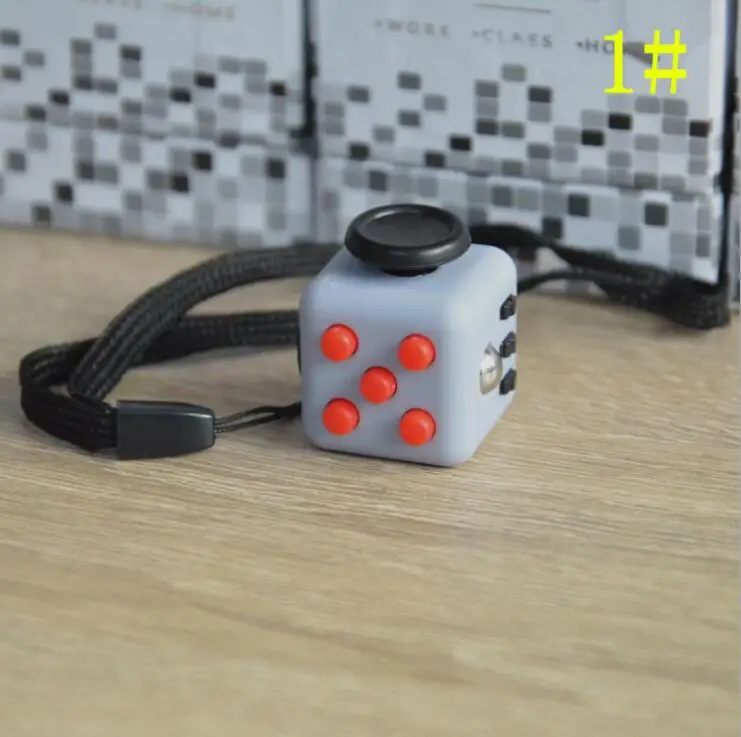 2 2cm Mini Fidgeted Cube Vinyl Desk Finger Toy Squeeze Fun Stress Reliever 11 Colour Click