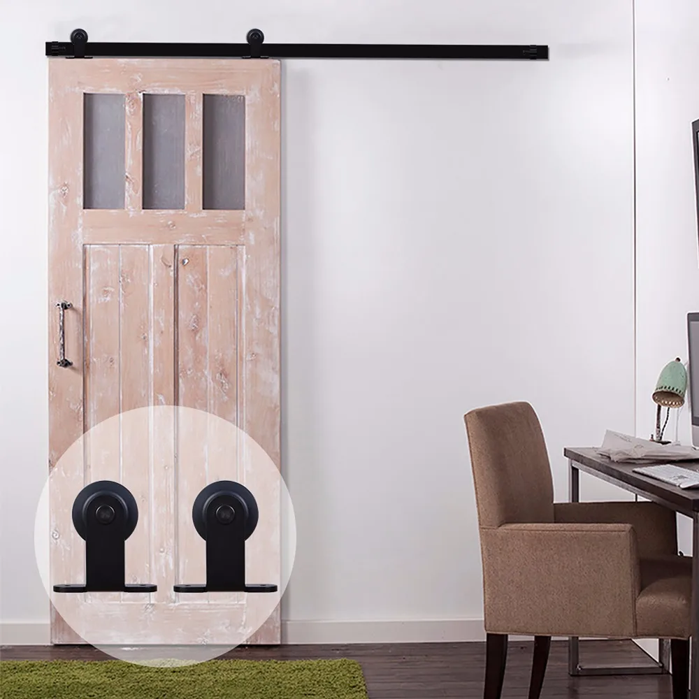 Big Sale Lwzh 7ft 9ft American Style Wooden Sliding Barn Door Diy